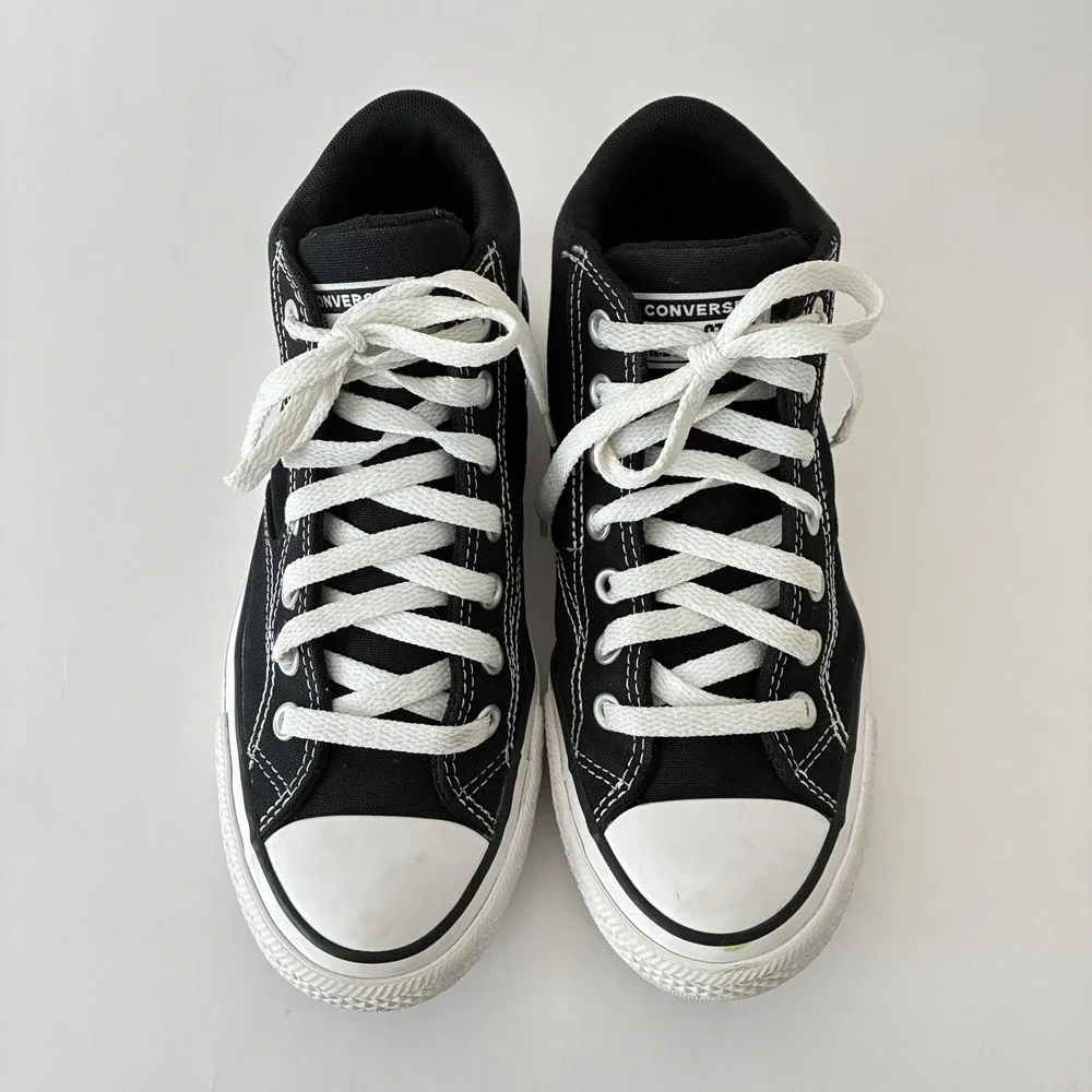 Converse Chuck Taylor All Star Malden Street Mid Canvas Sneakers Black Men's 7